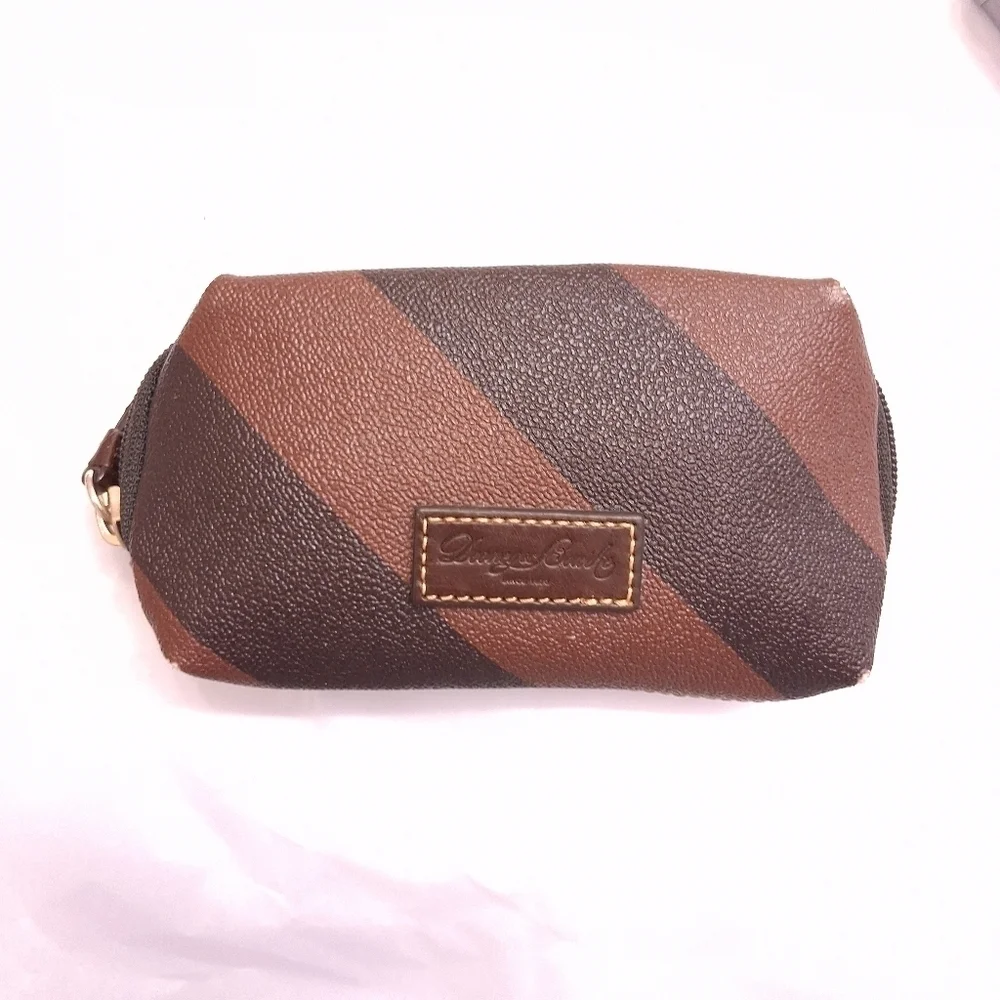 Dooney & Bourke two tone Brown cosmetic case